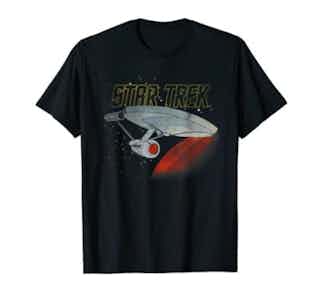Star Trek Retro Enterprise Red Planet T-Shirt