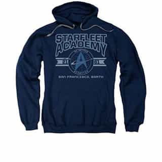Star Trek Next Generation TV Starfleet Academy Earth Adult Pull-Over Hoodie XL