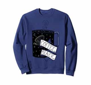 Star Trek Voyager Coffee Black Doodle Sweatshirt