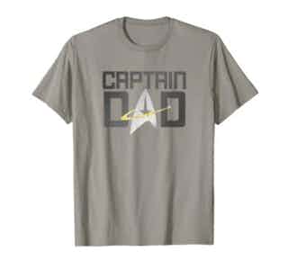 Mens Star Trek: The Next Generation Father’s Day Captain Dad T-Shirt