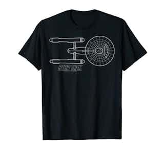 Star Trek Original Series Enterprise Lines T-Shirt
