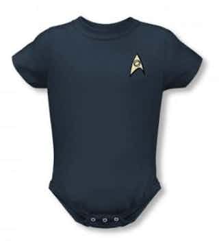 Star Trek – St/Science Uniform Infant T-Shirt in Carolina Blue, 18-24 Months, Slate
