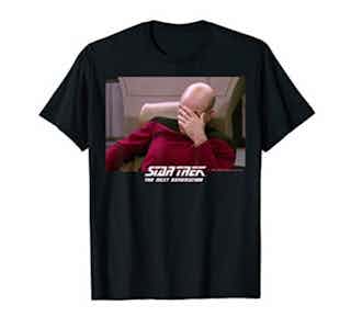 Star Trek: The Next Generation Captain Picard Face Palm T-Shirt