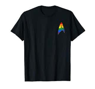 Star Trek Discovery Rainbow Pride Badge T-Shirt