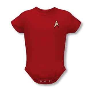 Star Trek – St/Engineering Uniform Infant T-Shirt in Red, 18-24 Months, Red