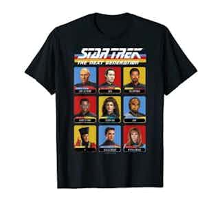 Star Trek Next Generation 9 Cast Members T-Shirt