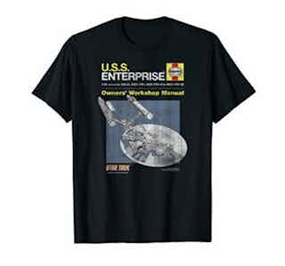 Star Trek The Original Series U.S.S Enterprise Manual T-Shirt