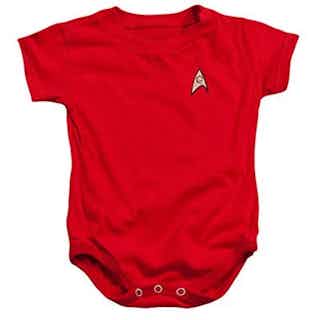 Star Trek Engineering Uniform Infant One-Piece Snapsuit, 18 Months Red