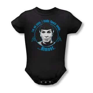 Star Trek – Almost Smile Infant T-Shirt in Black, 12-18 Months, Black