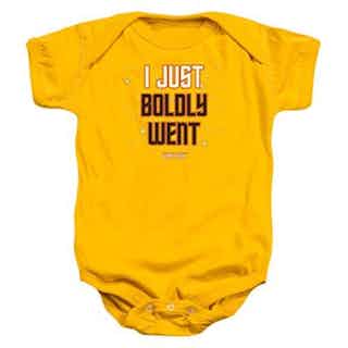 DressCode Star Trek – Toddler Boldly Went Onesie, Size: 18 Months, Color: Gold