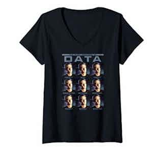 Womens Star Trek Next Generation Emotions Of Data V-Neck T-Shirt