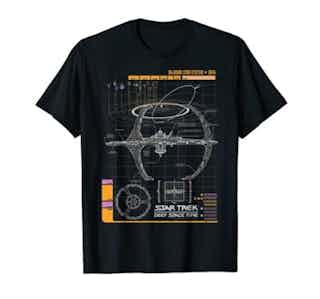 Star Trek DS9 Bajoran System Schematic T-Shirt