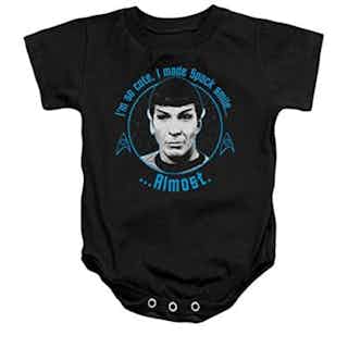 Star Trek Unisex Baby Spock Snap Suit Black Small