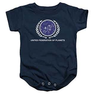 Star Trek United Federation of Planets Logo Infant One-Piece Snapsuit, 12 Months Navy